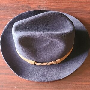 Nordstrom Navy Blue Wool Fedora